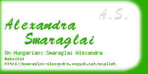 alexandra smaraglai business card